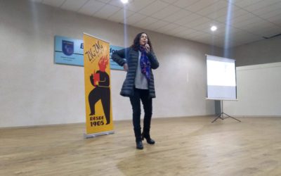 PAZ CORRAL YAGNAM VISITA NUESTRO COLEGIO