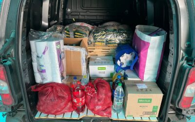 Primer año medio en acción solidaria 2022