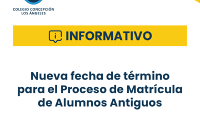 Informativo: Nueva Extensión Fecha de Término para Proceso de Matrícula de Alumnos Antiguos