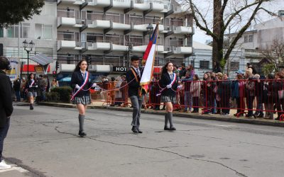 Participación destacada en el desfile en honor a Bernardo O’Higgins